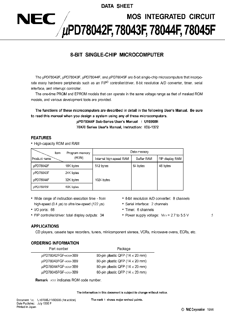 UPD78058F_220974.PDF Datasheet