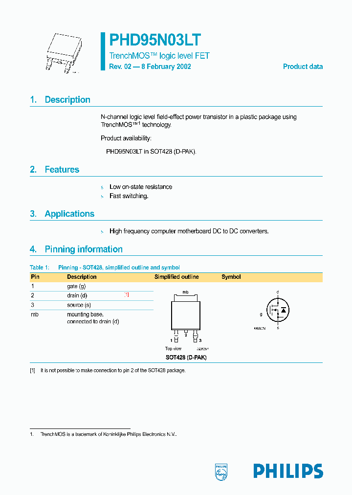PHD95N03LT_264755.PDF Datasheet