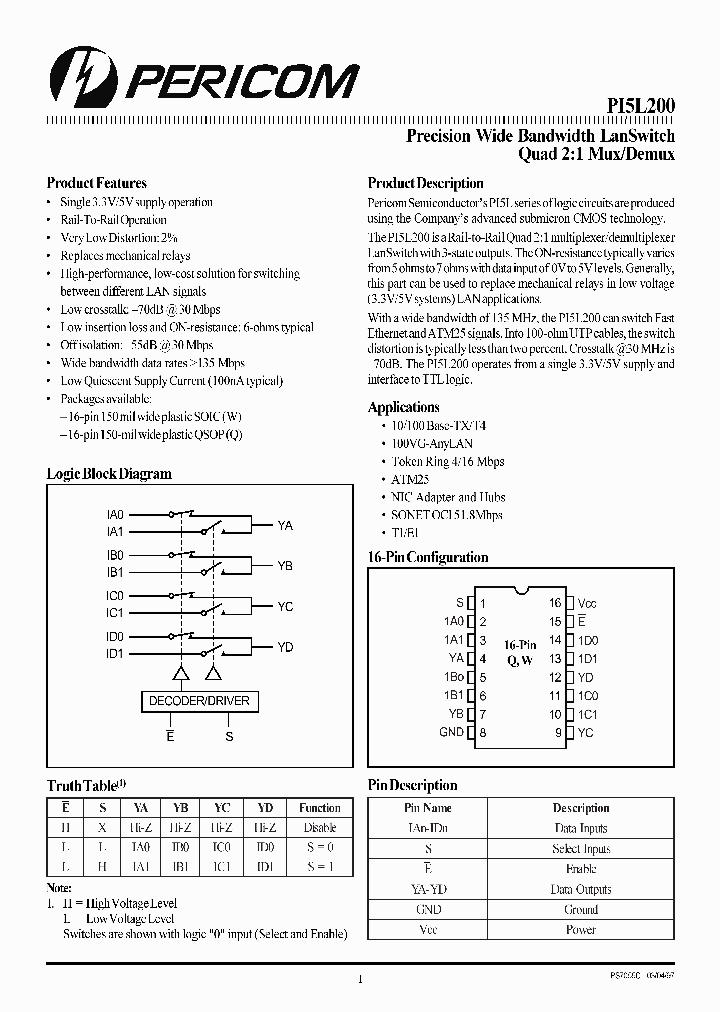 PI5L200Q_203484.PDF Datasheet