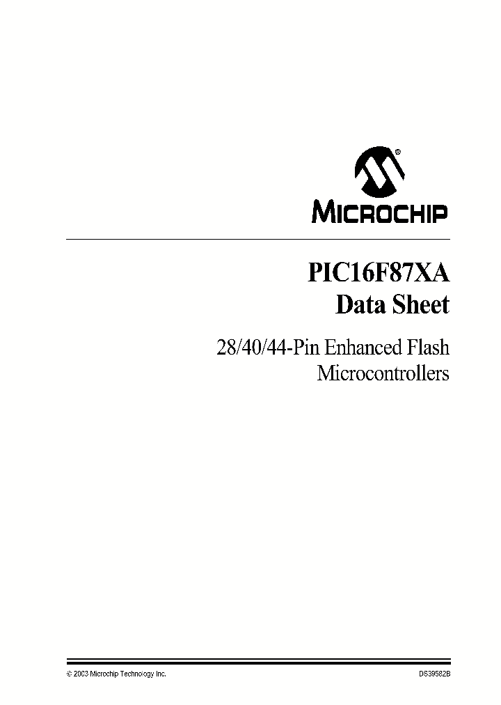 PIC16F87XA_292225.PDF Datasheet