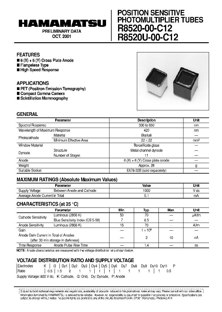 R8520-00-C12_304591.PDF Datasheet