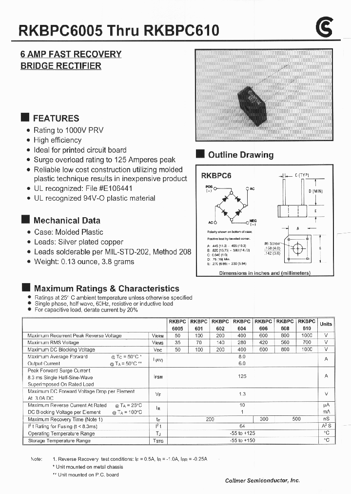 RKBPC606_273076.PDF Datasheet