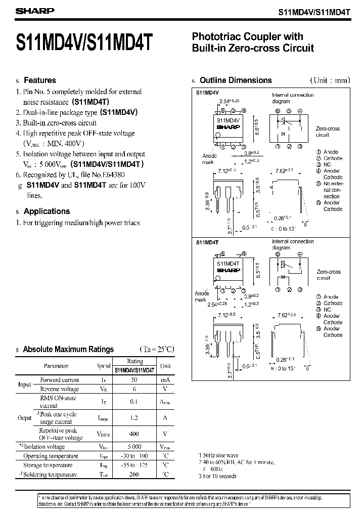 S11MD4T_122510.PDF Datasheet