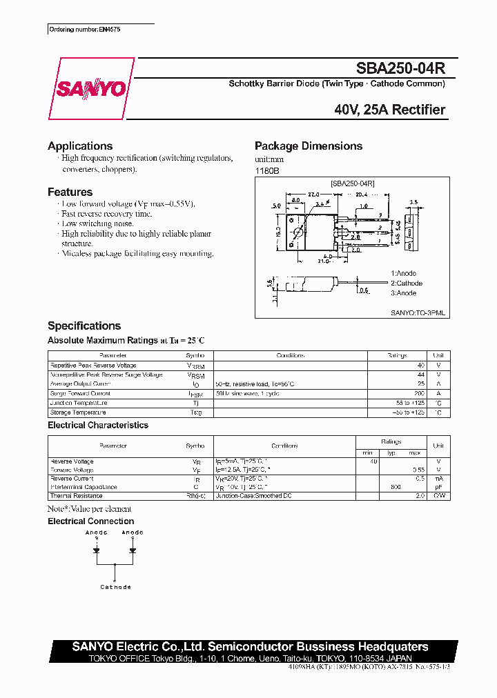 SBA250-04R_275759.PDF Datasheet