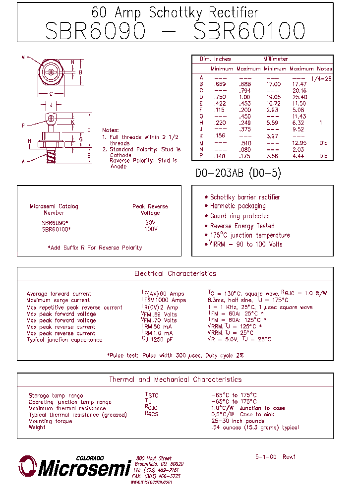 SBR60100_290075.PDF Datasheet