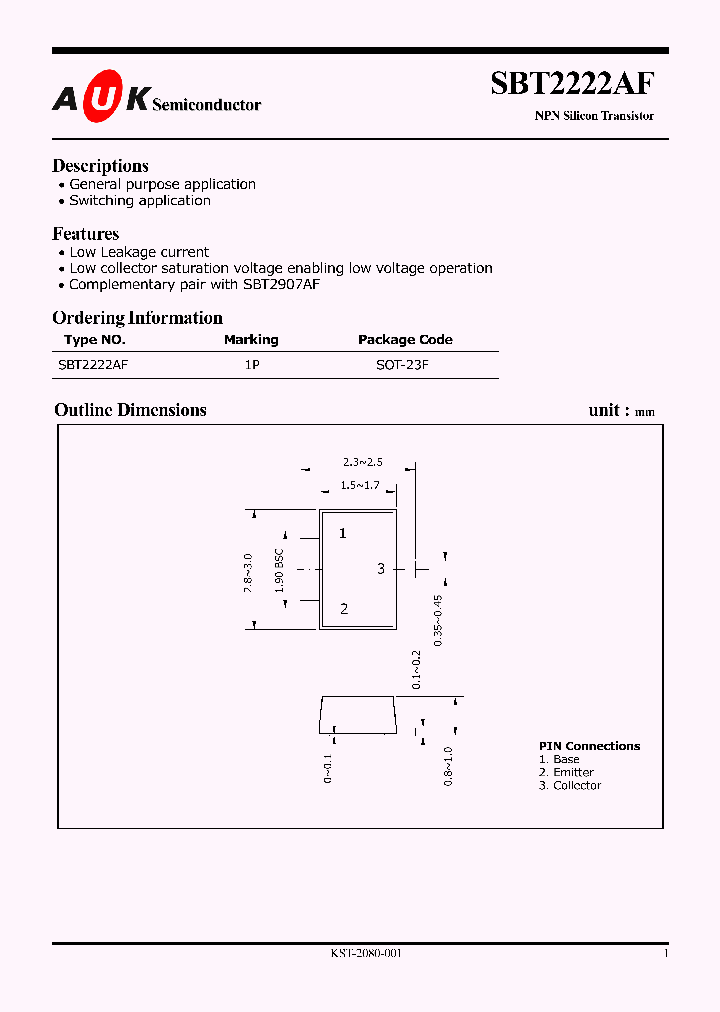 SBT2222AF_292385.PDF Datasheet