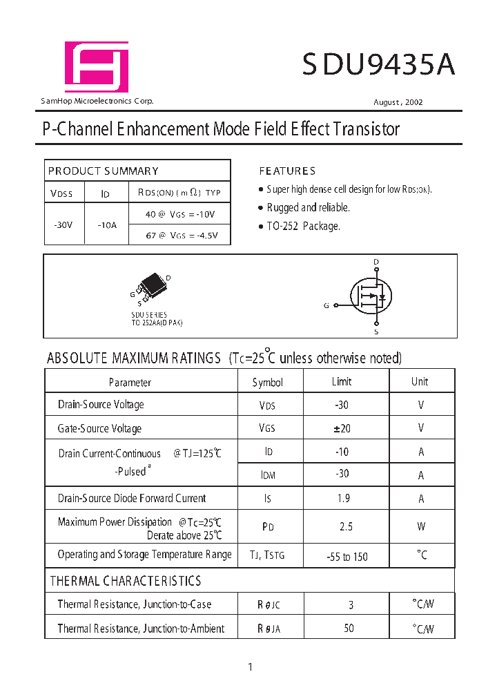 SDU9435_252344.PDF Datasheet