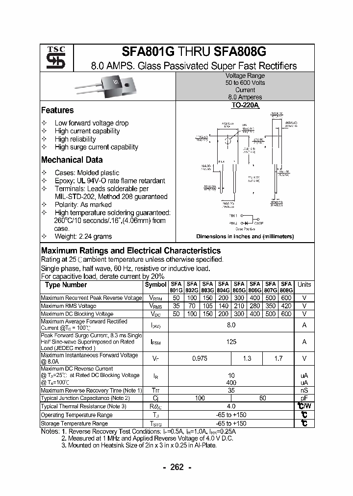 SFA801G_274887.PDF Datasheet