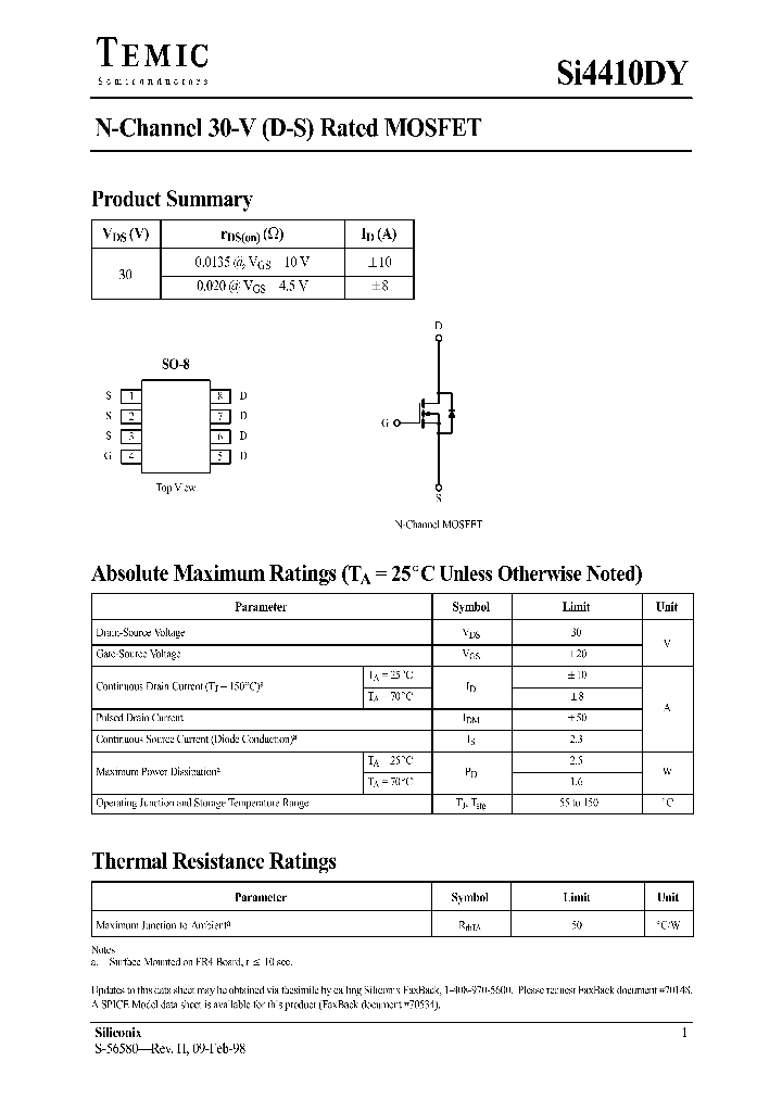 SI4410DY_285539.PDF Datasheet