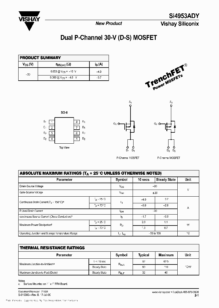 SI4953DY_279902.PDF Datasheet