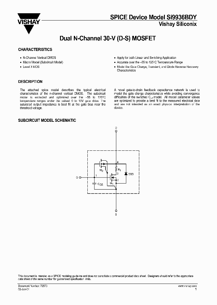 SI9936BDY_164262.PDF Datasheet