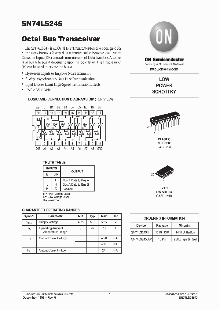 SN74LS245N_273252.PDF Datasheet