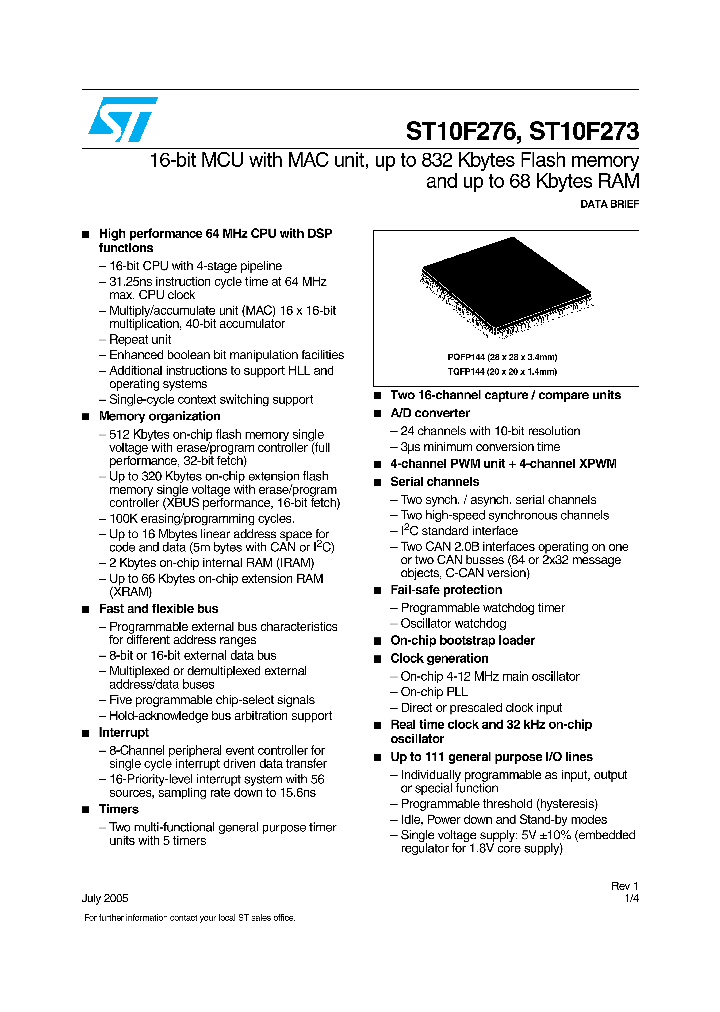 ST10F273_276470.PDF Datasheet
