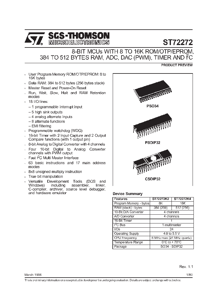 ST72272_289340.PDF Datasheet