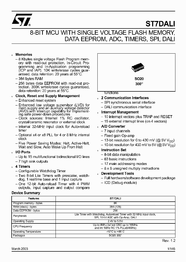 ST7FDALIF2M6_209949.PDF Datasheet