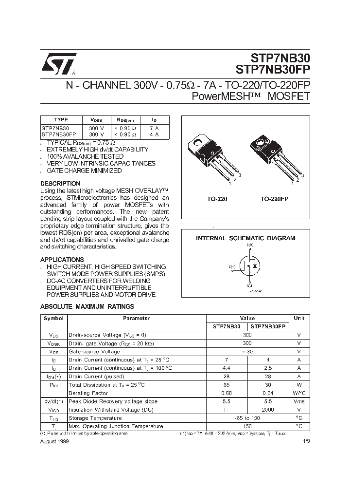 STP7NB30FP_268725.PDF Datasheet