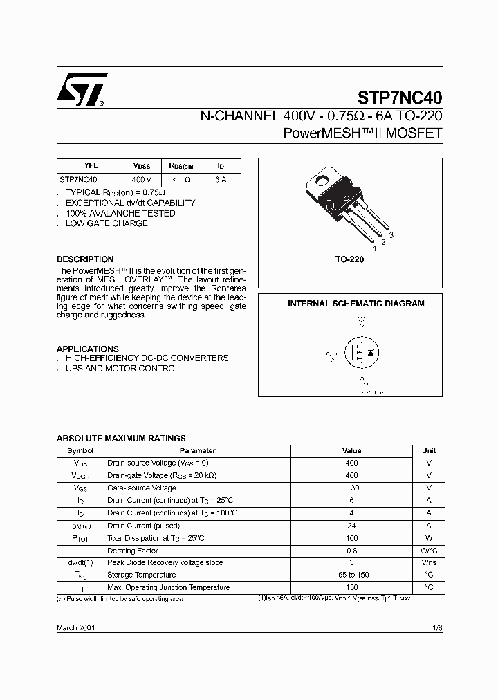 STP7NC40_242584.PDF Datasheet