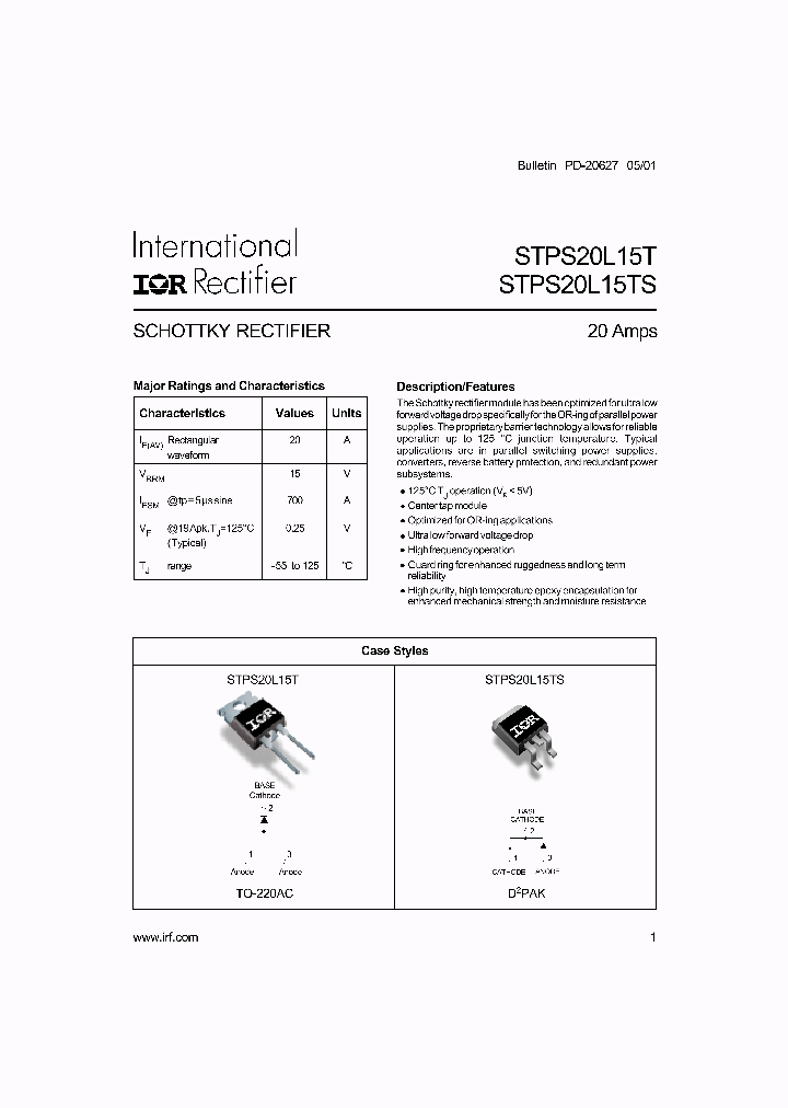 STPS20L15TS_208286.PDF Datasheet