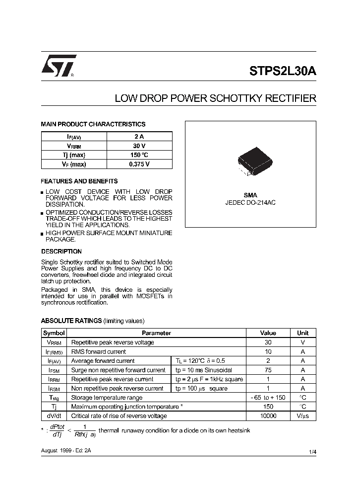 STPS2L30A_225351.PDF Datasheet