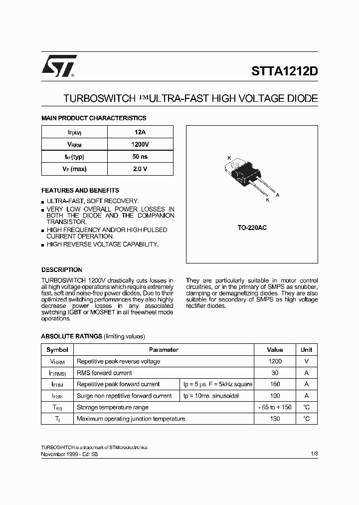 STTA1212_279134.PDF Datasheet