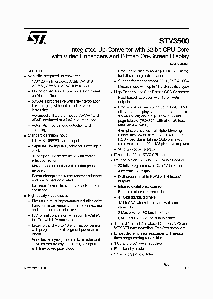 STV3500_286470.PDF Datasheet