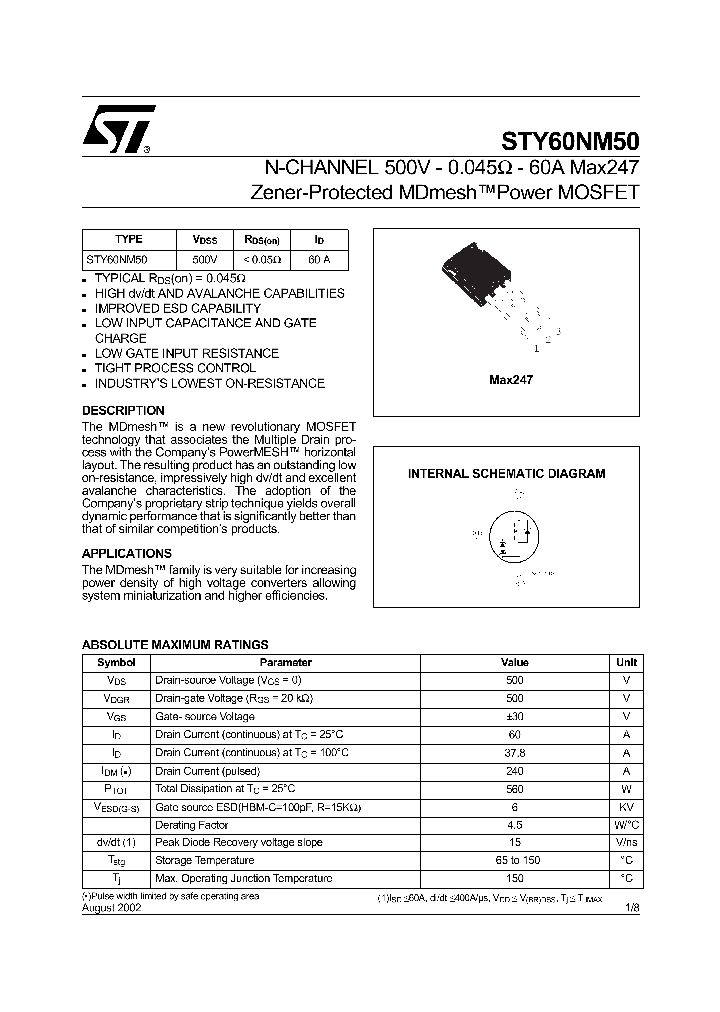 STY60NM50_284238.PDF Datasheet