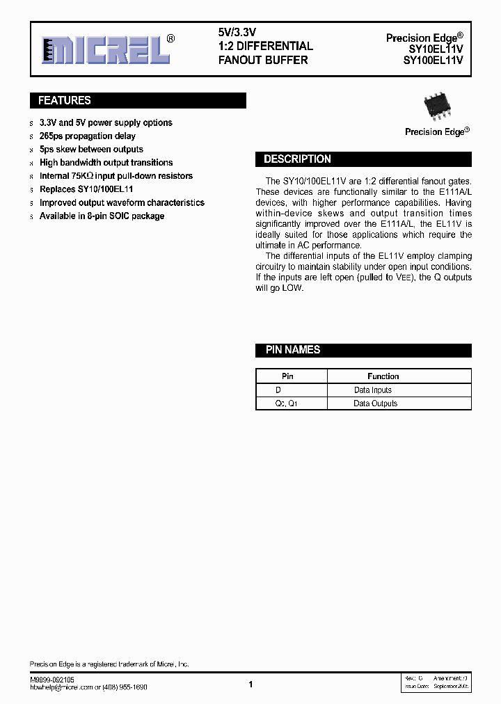 SY10EL11VZG_256997.PDF Datasheet