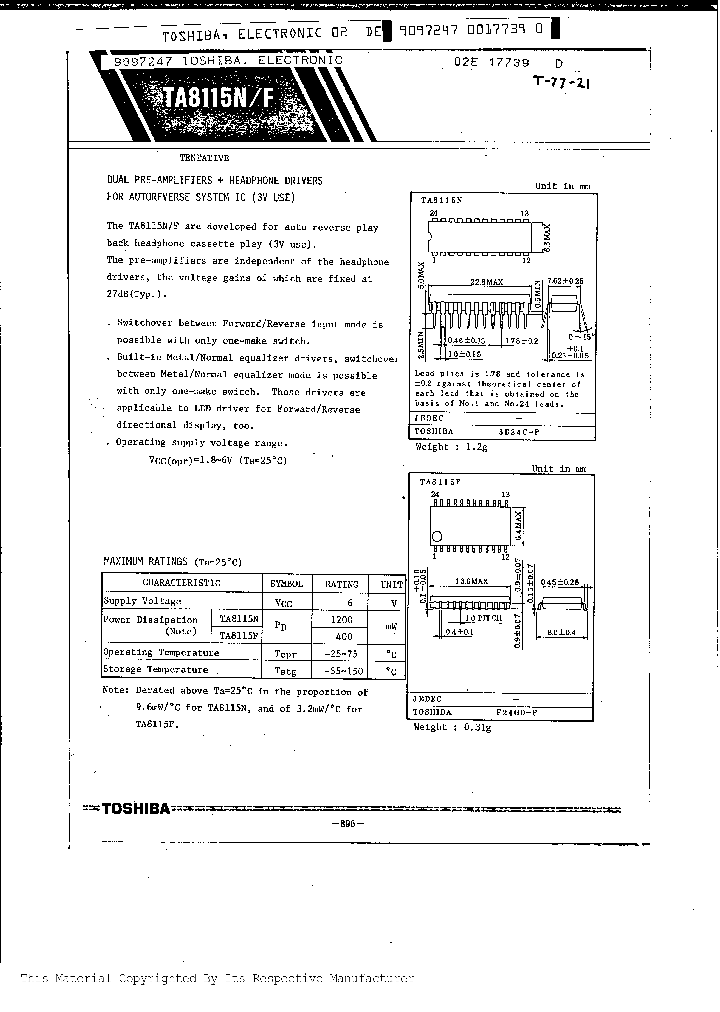 TA8115F_299422.PDF Datasheet