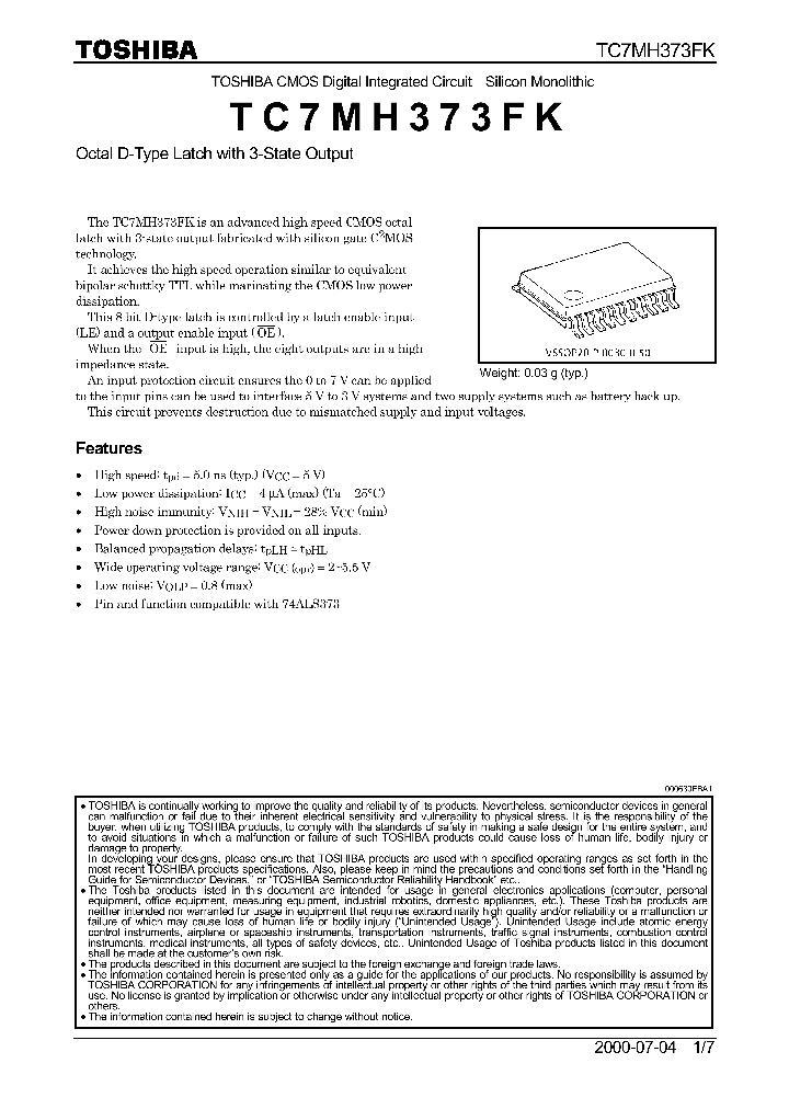 TC7MH373FK_261342.PDF Datasheet
