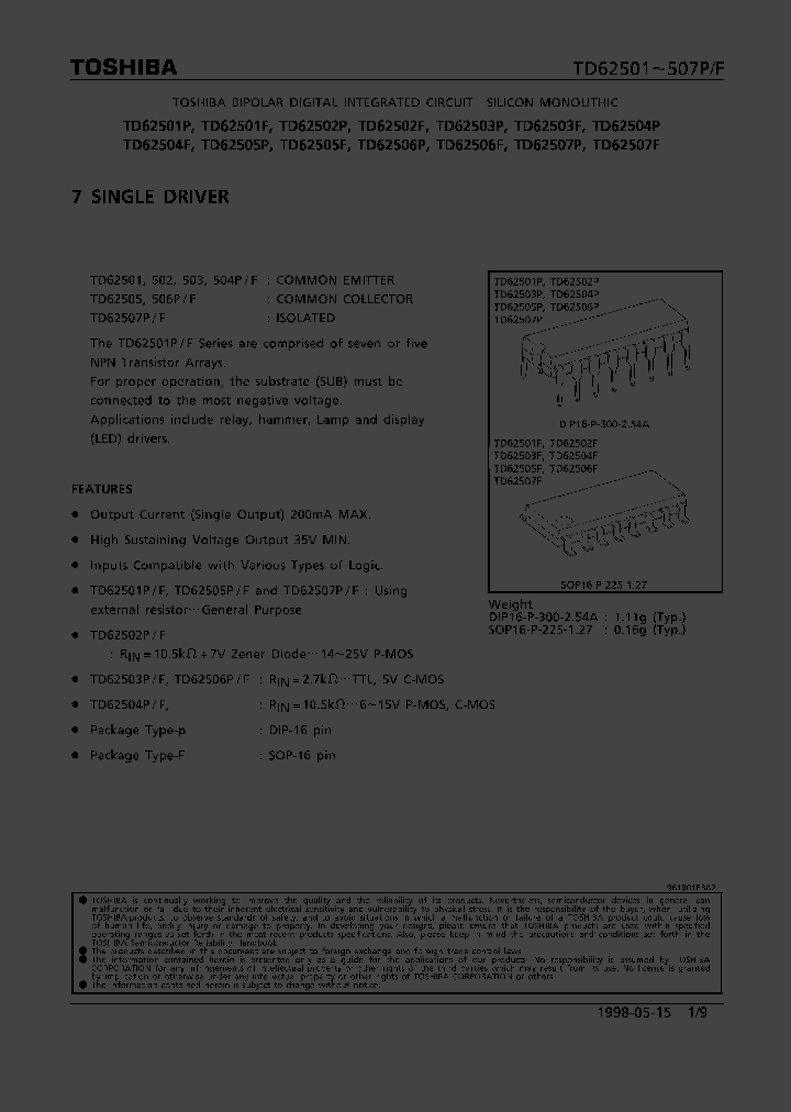 TD62501_45088.PDF Datasheet