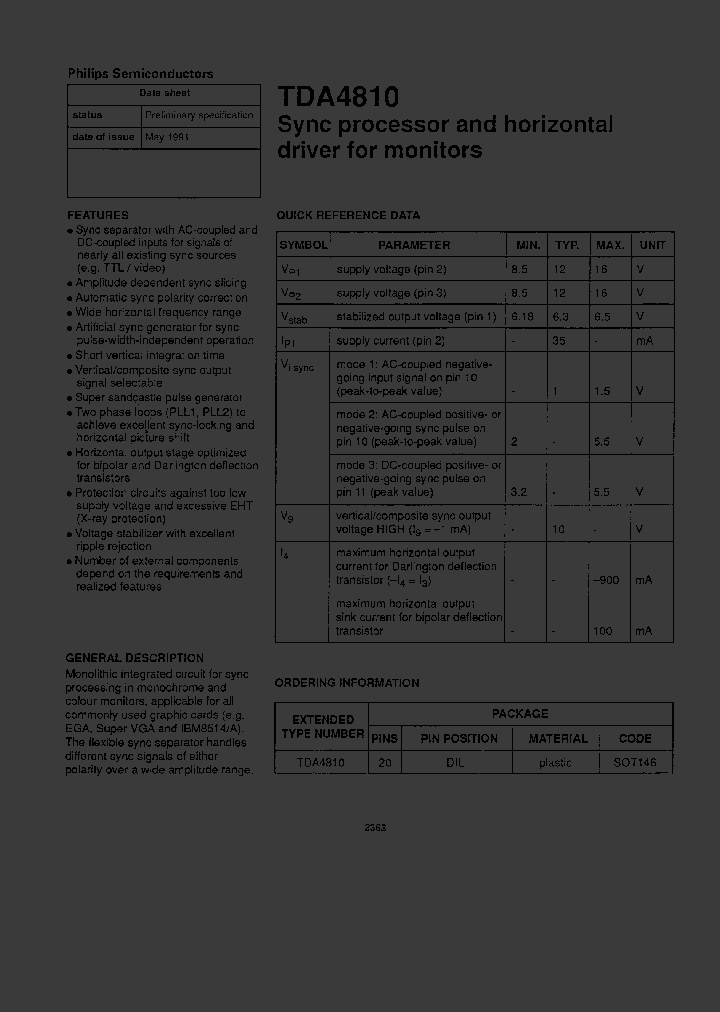TDA4810_302805.PDF Datasheet