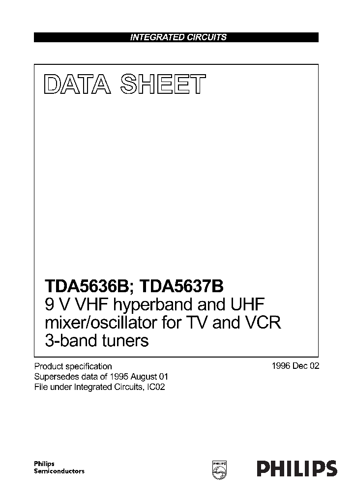 TDA5637B_219135.PDF Datasheet