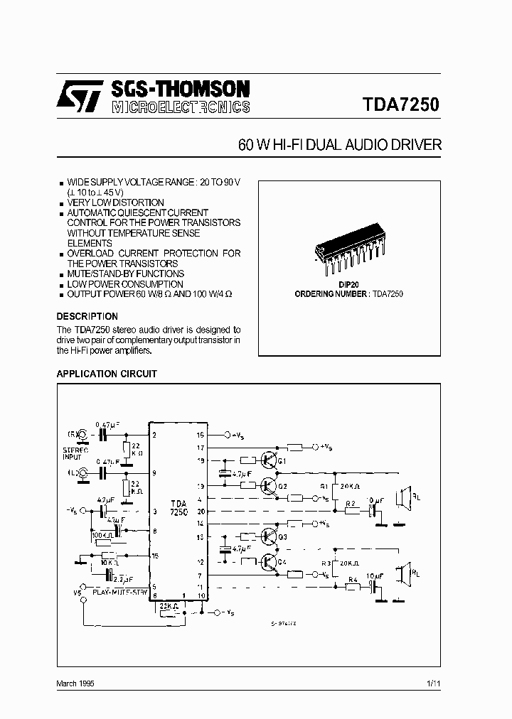 TDA7250_212939.PDF Datasheet