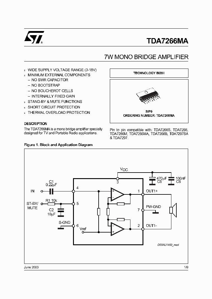 TDA7266MA_208974.PDF Datasheet