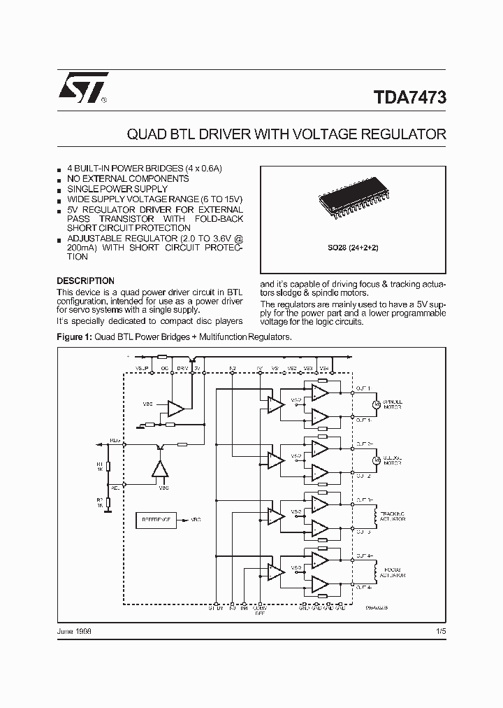 TDA7473_253355.PDF Datasheet