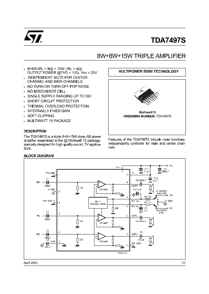 TDA7497S_291002.PDF Datasheet