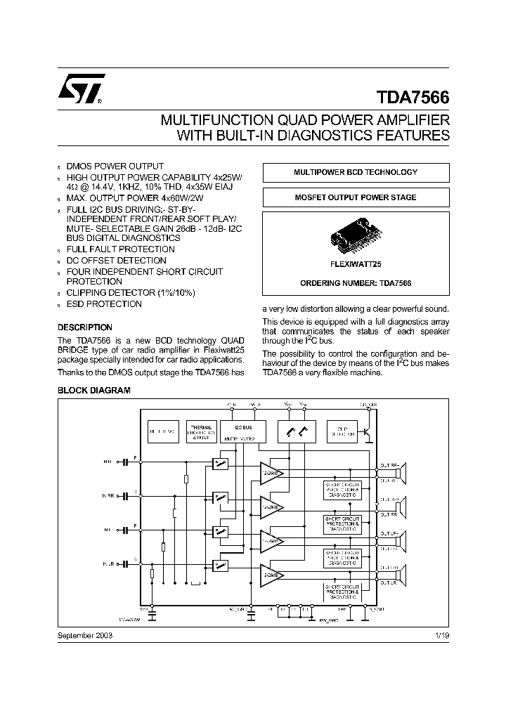 TDA7566_237712.PDF Datasheet