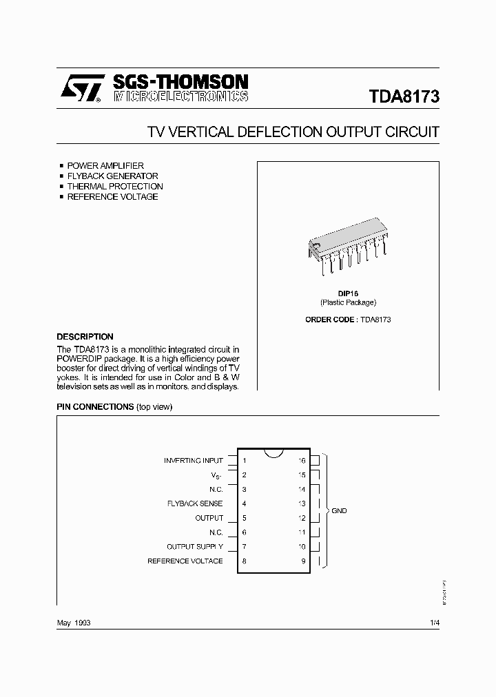 TDA8173_211125.PDF Datasheet