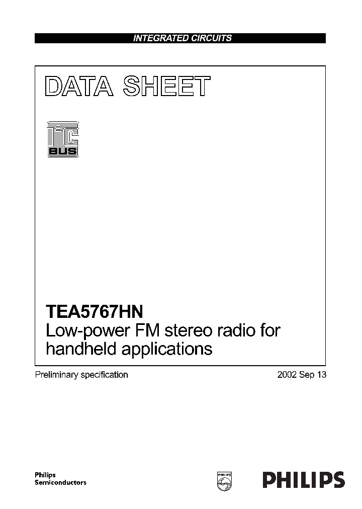 TEA5767HN_256187.PDF Datasheet