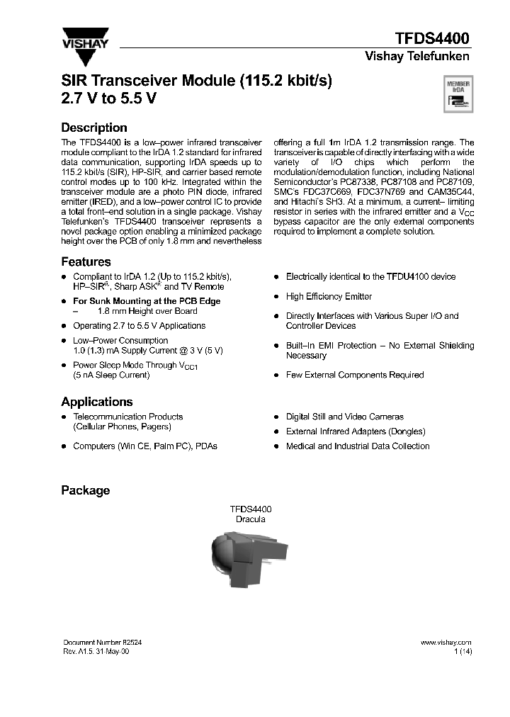 TFDS4400_275291.PDF Datasheet
