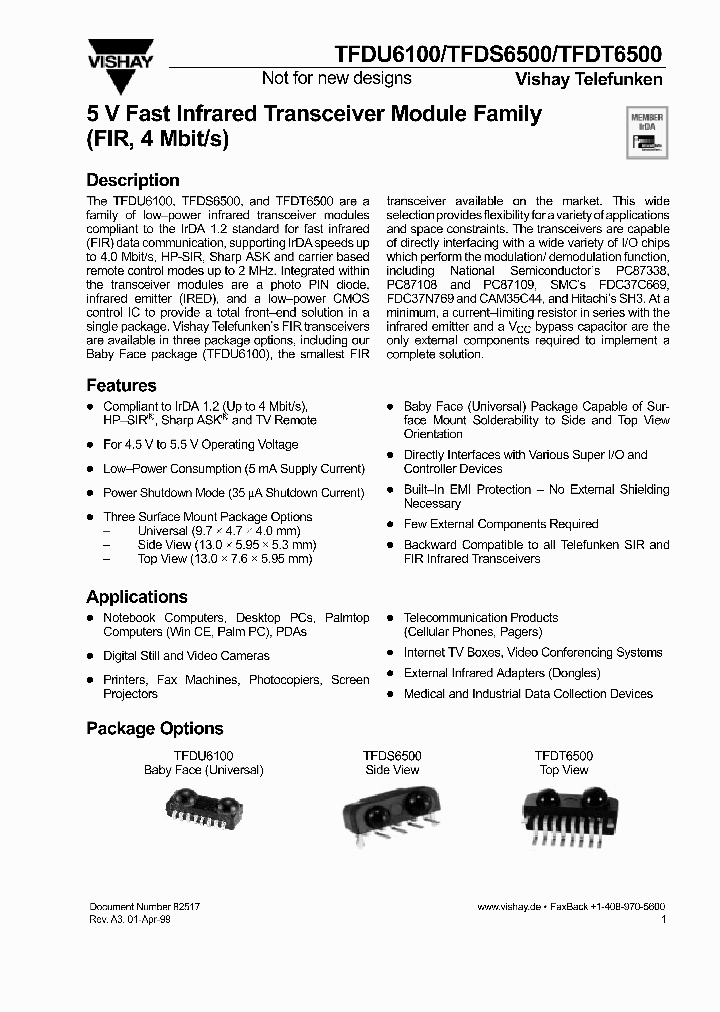 TFDS6500_291965.PDF Datasheet