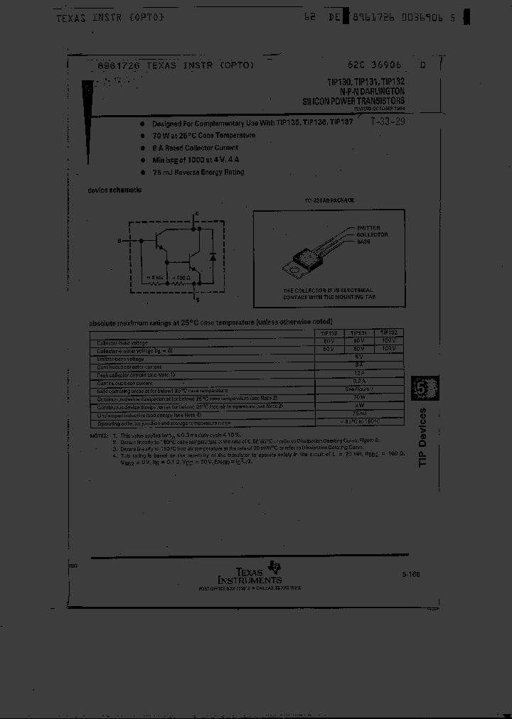 TIP130_274848.PDF Datasheet