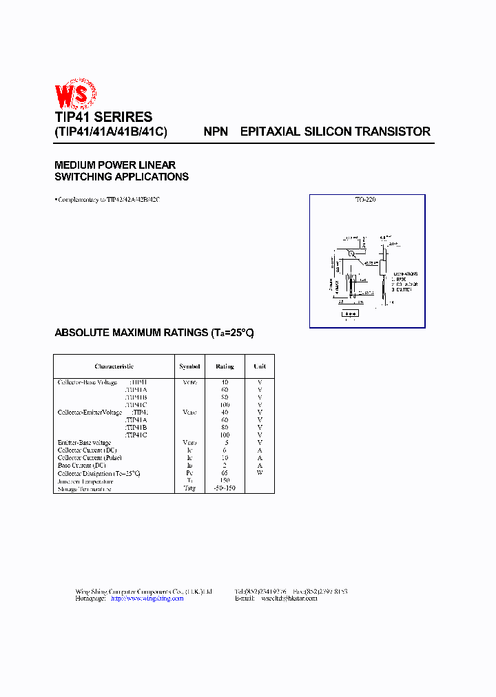 TIP41C_303923.PDF Datasheet