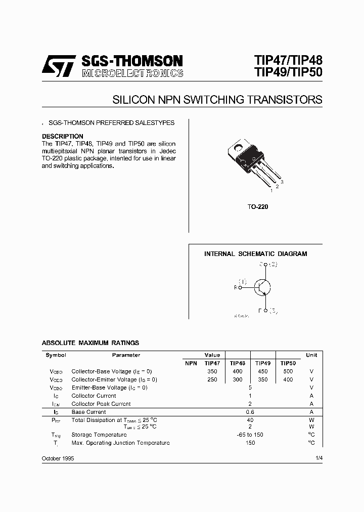 TIP48_297943.PDF Datasheet