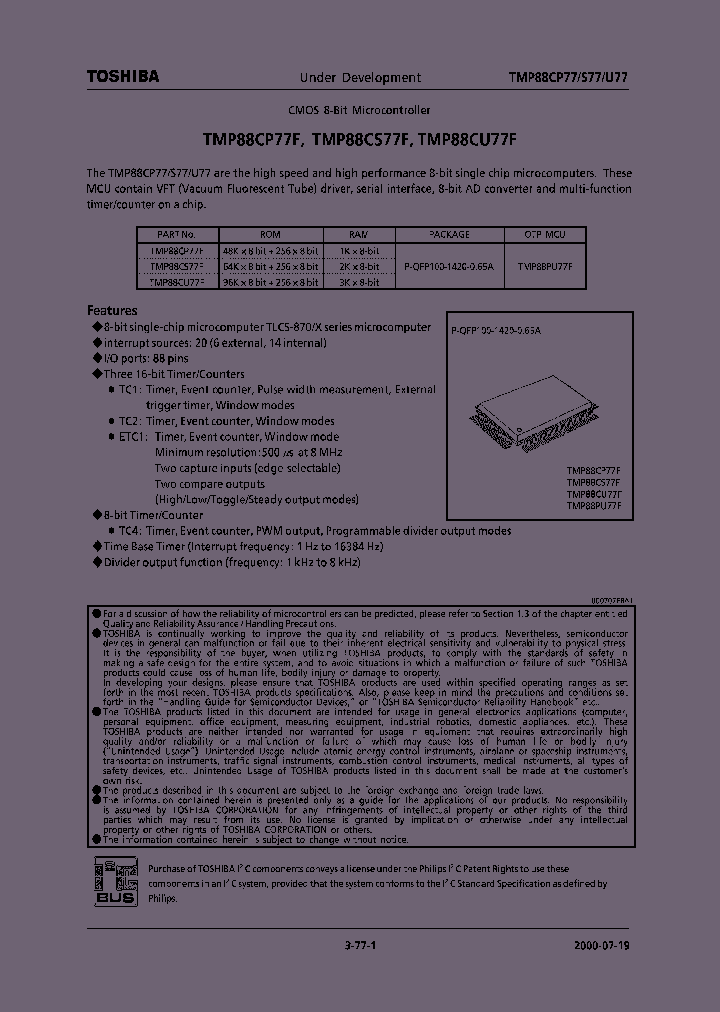 TMP88CP77_221413.PDF Datasheet