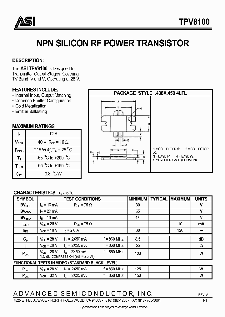 TPV8100_299512.PDF Datasheet