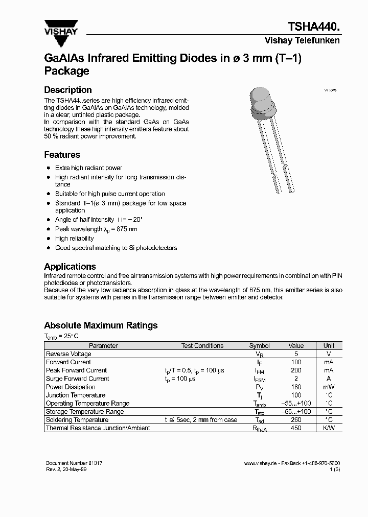 TSHA440_278216.PDF Datasheet