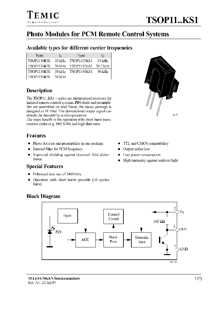 TSOP1138KS1_213035.PDF Datasheet