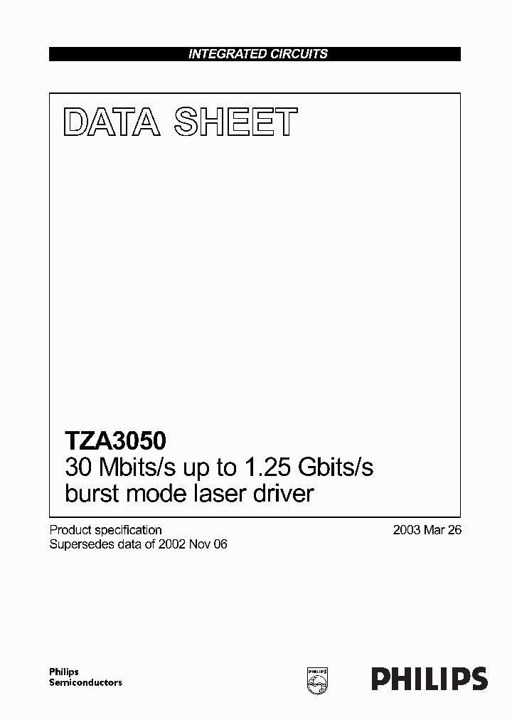 TZA3050_294247.PDF Datasheet