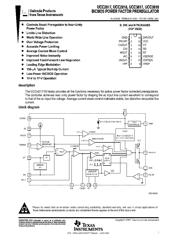 UCC2817N_200112.PDF Datasheet